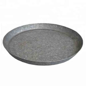 Plateau de service décoratif galvanisé de ferme en métal entièrement personnalisé avec garnitures en cuivre - Product Image 5