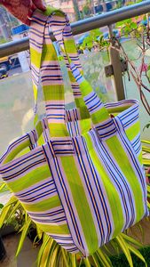 ถุงช้อปปิ้งทำจากไนลอนรีไซเคิลเป็นมิตรกับสิ่งแวดล้อมถุงซักผ้าพลาสติกโพลีโพรพิลีนแบบยั่งยืนใช้ซ้ำได้ผลิตในอินเดีย - Product Image 5