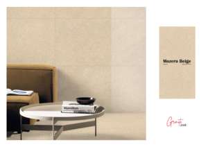 กระเบื้องพอร์ซเลนเคลือบเงา ลายหินแกรนิตอินเดีย ขนาด 600x1200 มม. สีเบจโมเซโร - Product Image 2