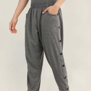 Pantalones de chándal Jogger transpirables informales para hombre con logotipo personalizado de alta calidad pantalones de chándal rectos en blanco de tela de cuero OEM al por mayor - Product Image 3