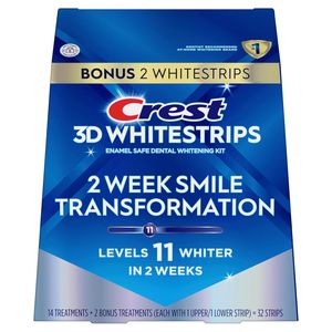 Crest 3D Whitestrips Glamorous White, 3D White, Kit de Tiras Blanqueadoras de Dientes, 32 Tiras (Paquete de 16 Unidades) - Blanqueamiento Dental Crest - Product Image 2
