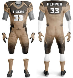 Uniforme de football américain de haute qualité fabriqué par des professionnels, logo personnalisé, vêtements de sport à manches courtes à vendre - Product Image 4