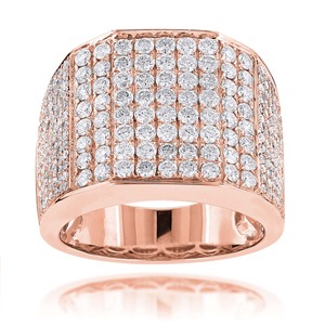 Anillo de Boda Personalizado Estilo Hip Hop con Moissanita VVS en Plata S925 Chapada en Rodio para Hombre - Product Image 3