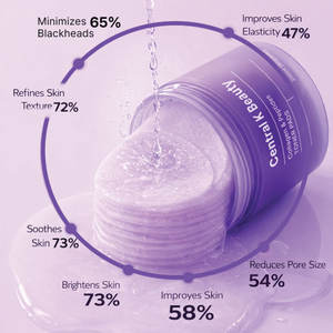 Tampon de toner hydratant anti-âge au collagène peptidique organique Zero Pore Care de marque privée OEM pour masque facial - Product Image 5