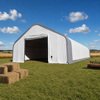 Tente de stockage industrielle portable d'extérieur, robuste, imperméable et coupe-vent, prix usine, fournisseur