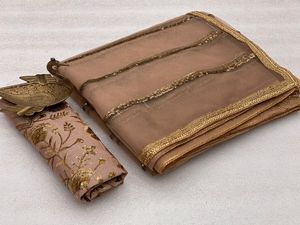 Colección de ropa de boda y fiesta para mujer, blusa Sari de red suave Mono pesada con trabajo bordado, suministro de fábrica al por mayor - Product Image 4