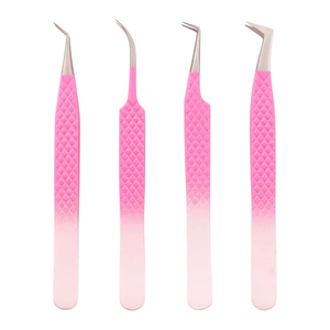 Pinzas de pestañas de alta precisión antideslizantes personalizadas de etiqueta privada para extensión de pestañas Pinzas de pestañas de precisión de alta calidad - Product Image 1