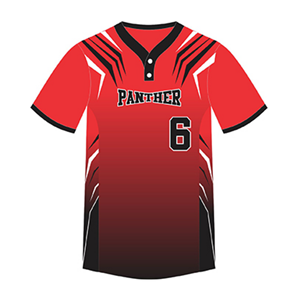 Maillot de baseball personnalisé OEM avec impression pour les clubs d'équipe, nom/nombre personnalisé, polyester, deux boutons, vêtements de softball - Product Image 2