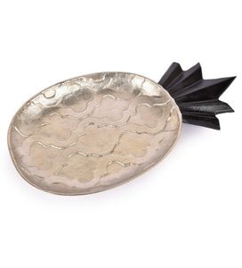 Meilleure vente plateau d'ananas de Style américain en métal massif pour la décoration de table fêtes de mariage centres de table décoration événement - Product Image 5