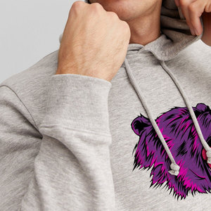 Sudadera extragrande de algodón de 400gsm y 100% pesado para hombre, Sudadera con capucha y logotipo personalizado, conjunto corto, chándal de estilo deportivo para verano - Product Image 2