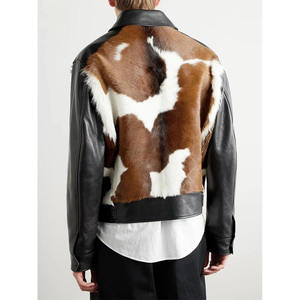 Chaqueta de Cuero de Calidad Garantizada con Cuello Alto, Diseño Invernal, Logotipo Frontal - Precios Bajos por Exportadores, Chaqueta de Cuero para Hombre en Oferta - Product Image 3