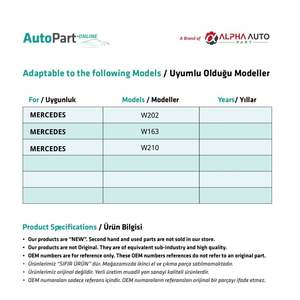 หัวเกียร์อัตโนมัติสำหรับเมอร์เซเดส W202/ W163/ W210 Elegance - สีดำ - Product Image 2