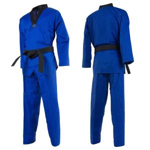 Uniforme tradicional de Taekwondo con cuello en V Stretch Jiu Jitsu Kimono Gi mejora la movilidad en las escuelas - Product Image 1