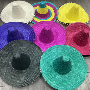 Manufacture Vintage-Style Straw Sombrero Hat for Restaurant Decor, <b>Themed</b> <b>Mexican</b> Fiesta, Carnival, or Costume Events - Product Image 1