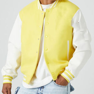 Chaqueta Varsity de Invierno para Hombre con Cuello Alto y Capucha, Chaqueta de Béisbol Informal de Manga Larga con Logotipo Personalizado en la Parte Delantera - Product Image 6