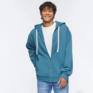 Nueva Fabricación de moda, sudaderas con cremallera completa personalizadas con mangas largas, 100% algodón polar, ropa de calle con cremallera suave, sudaderas con capucha para hombres - Product Image 5