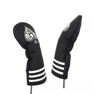 Housse de tête de club de golf imperméable de premier ordre, forme de baril, broderie personnalisée, cuir PU, sherpa, housses de tête de driver - Product Image 2