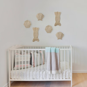 Handwicker Naturel Côtier Rotin Tentures Murales Mignon Bébé Chambre Décorations Décor À La Maison Fait Vietnam Usine Pépinière Mur En Osier - Product Image 5