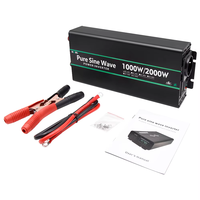 HOULI Tek Fazlı 24V - 220V/120V 2000W Saf Sinüs Dalgalı İnvertör Ev ve Araç Kullanımı için 50/60Hz %90 Verimlilik