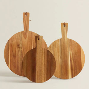 Tabla de cortar de madera versátil para preparación de alimentos, servicio de corte y exhibición de cocina, multifuncional y útil - Product Image 1