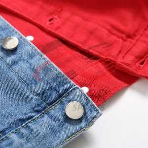 แจ็กเก็ตยีนส์สำหรับผู้ชายเสื้อแจ็กเก็ตยีนส์แนวสตรีทลำลอง - Product Image 3