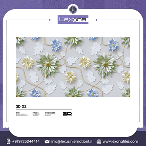 Baldosa de Porcelana Esmaltada Pulida de 600x1200 mm, Baldosa de Porcelana Esmaltada Blanca para Sala de Estar - Product Image 2