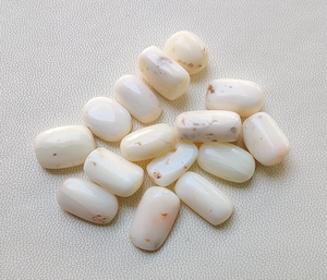 ปะการังสีขาวปะการังธรรมชาติมีค่าสีขาวปะการังสีขาวรูปไข่ปะการังญี่ปุ่นสีขาวสำหรับทำเครื่องประดับ - Product Image 6