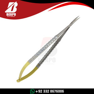 Tijeras Microquirúrgicas Premium TC Castroviejo de 12 cm con Inserciones de Carburo de Tungsteno, Acero Inoxidable de Alta Calidad, Herramienta Superior para Microcirugía - Product Image 2