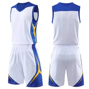 Toptan özel boş basketbol formaları süblimasyon Polyester tasarım sizin basketbol üniforması