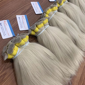 La mejor opción para mujeres Calidad de lujo 100% Extensiones de cabello humano virgen vietnamita Cabello liso natural Suministro a granel - Product Image 1