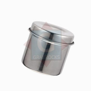 Tarro de vendaje quirúrgico de acero inoxidable alimentado manualmente con algodón de esponja Tarro de algodón de acero inoxidable de grado médico - Product Image 3