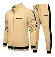 Chándal de entrenamiento de manga larga personalizado al por mayor para hombre, chándal de alta calidad para correr y hacer ejercicio, estilo casual y urbano.