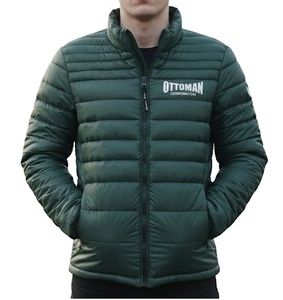 Veste matelassée unisexe à capuche OTTOMAN CARPORATION, décontractée, hiver, grande taille, fermeture éclair, coupe-vent, imperméable, séchage rapide, devant - Product Image 2