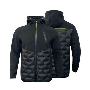 Veste coupe-vent d'hiver unisexe en toile rembourrée avec capuche, services OEM, couleur personnalisée, imperméable et respirante - Product Image 1