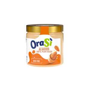 Crème à tartiner aux amandes OraSi 100% végétale sans lait, collation aux noix 180gr - pour les pays anglophones et polonais - Product Image 1