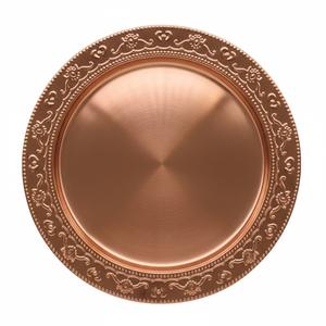 Assiettes rondes en acier galvanisé argenté en gros, vaisselle en métal, décoration de table pour les banquets de mariage et la décoration de la maison, en vente - Product Image 5