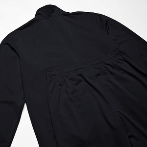 Survêtement pour homme à manches longues avec fermeture éclair personnalisée, design décontracté et tendance, streetwear, couleur unie / Survêtements de haute qualité - Product Image 3