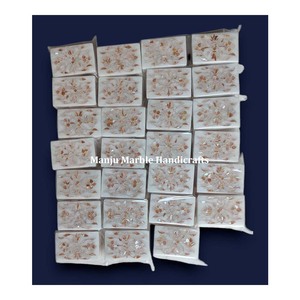 Bulk Quantity Available Pure Natural Marble Inlaid <b>Box</b> With Mother Of Pearl Product For Home Decoration Gifts Item - Product Image 5