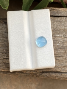 Piedra de cabujones con forma de Cojín cuadrado de Aguamarina de Color superior Natural con piedras preciosas de buen brillo para hacer joyas de 2,08 quilates - Product Image 3
