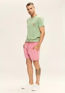 OE Acid Washed en's Casual Horts Schnellt rocknend 100% Baumwolle Atmungsaktiv Anti-Falten-ID Taille olid Muster Hohe Fuß taschen X <span class=keywords><strong>XX</strong></span>