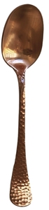 ชุดช้อนส้อมมีดสีโรสโกลด์เป็นมิตรต่อสิ่งแวดล้อมเครื่องใช้บนโต๊ะอาหารแบบนำกลับมาใช้ใหม่ได้ทำจากทองแดงและสแตนเลสพร้อมเคลือบเงาสำหรับงานปาร์ตี้ - Product Image 4