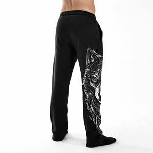 Pantalon cargo jogger Alpha Wolf pour homme, coupe slim, taille haute, léger, jambe droite, logo personnalisé, délavage coloré, tailles XL-6XL - Product Image 4