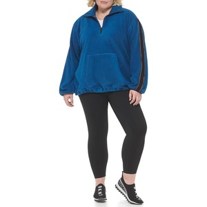 Unisex Quarter Zip Half Zip Oversized Polar Fleece Sudaderas Moda Invierno Cuello redondo Bordado Técnica Sudaderas Hombres - Product Image 4