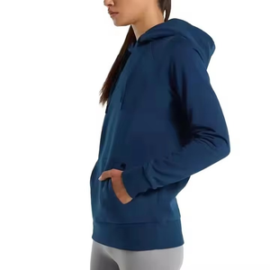 <b>Top</b> Selling Custom 100% Cotton Pullover Hoodie for Women Autumn Slim Outwear <b>Tops</b> with Hooded Collar for <b>Winter</b> - Product Image 2