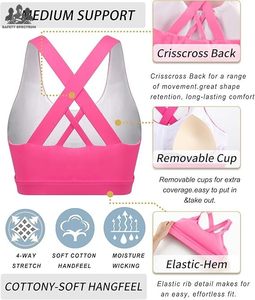 Sujetador Deportivo para Mujer, de Alta Sujeción, Transpirable y sin Costuras, para Gimnasio |   Ropa Deportiva Ecológica para Entrenamiento |   Fabricante OEM - Product Image 6