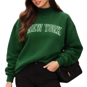 เสื้อสเวตเชิ้ตคอเต่าสำหรับผู้หญิง ผ้าฟลีซเนื้อนุ่ม สวมใส่สบาย ทรงหลวม แขนยาว สไตล์ลำลอง ใส่สบาย - Product Image 1