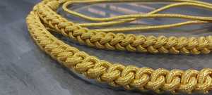 حبال كتف معدنية من aguilette إكسسوارات ذهبية أخرى من Aiguillette للملابس الجاهزة