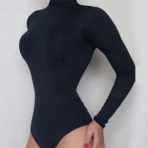 Traje de baño transpirable de algodón de primera calidad para mujer, diseño elegante personalizado, monos de una pieza, traje de baño informal de manga larga al por mayor - Product Image 3