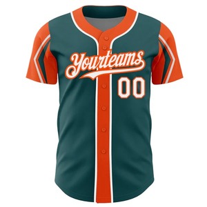 Camiseta de béisbol de marca personalizada, camiseta de béisbol con logotipo sublimado al por mayor, camiseta de béisbol con botón completo uniforme para hombre, camiseta - Product Image 2