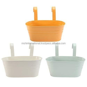 Vase à fleurs haut seau en métal avec poignée en corde de paille pour décoration de jardin - Product Image 2